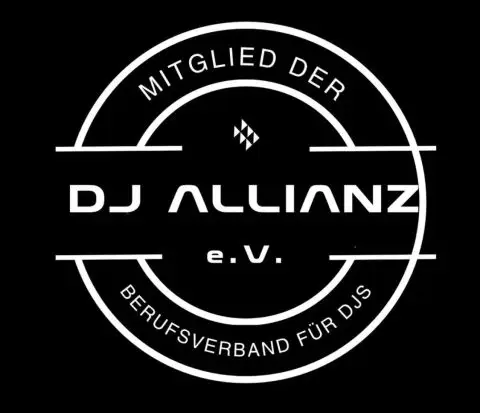 Mitgliedslogo der DJ-Allianz e.V., Berufsverband für DJs