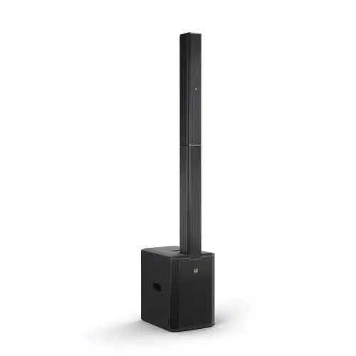 Tonanlage S: Säulenlautsprecher mit Subwoofer, freigestellt